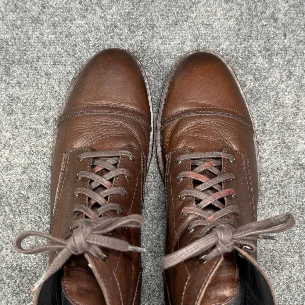 Thursday Boot Co. Captain Boots Men's 12 Canyon Brown Leather Lace Classic Ankle